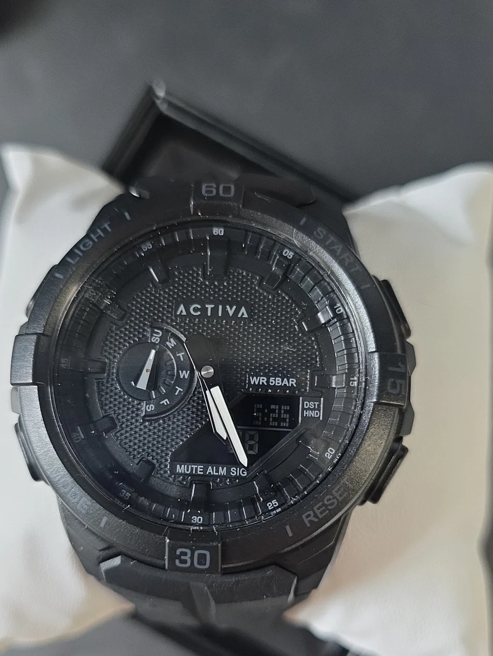 401. Activa X Invicta Spry Analog-Digital Quartz 53mm Black Sports Watch
